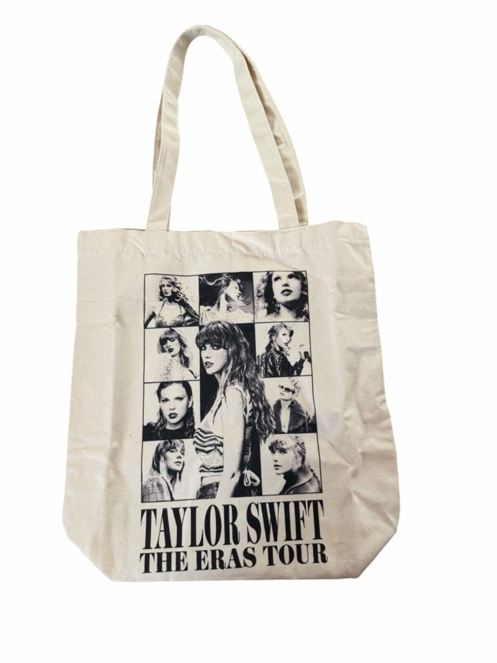 Taylor Swift Eras Tour Exclusive VIP Canvas Tote Bag Cream Graphic Design EUC